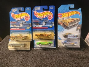 Hot Wheels Lot of 6 Muscle Cars Camero's, Mustangs Cars - Picture 1 of 4