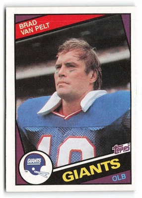 1984 Topps #323b Brad Van Pelt New York Giants - Image 1 of 2