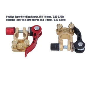2PCS Car Battery Terminal Connector Quick Disconnect And Release Positive Negati - Picture 1 of 22