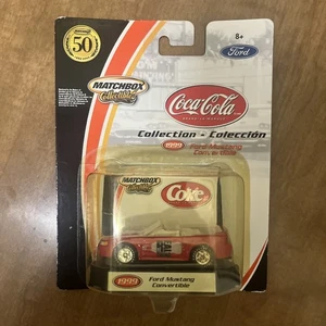 Matchbox Collectibles 50th Anniversary Coca Cola 1999 Ford Mustang, Red, 1/64 - Picture 1 of 4
