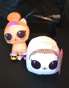 4" White Hamster & 6" Orange Cat L.O.L Surprise Plush (Lot Of 2) - Picture 1 of 8