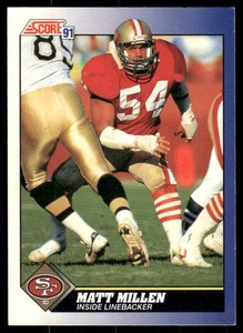1991 Score #8 Matt Millen San Francisco 49ers Football Card - Picture 1 of 2
