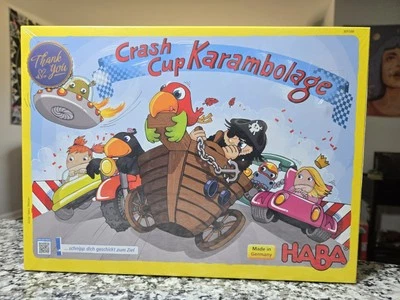 New HABA Board Game CrashCup Karambolage Wood Race 6 Years German Game - Image 1 of 4