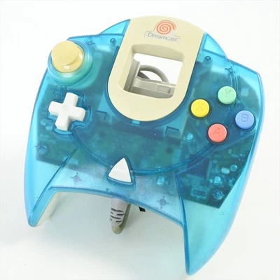 Dreamcast Official Controller Pad HKT-7700 Aqua Blue SEGA Tested 1748 - Image 1 of 4