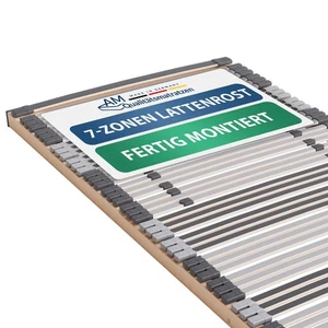 7 Zonen Lattenrost starr & fertig montiert 100x220 180x210 180x220 200x220 - Bild 1 von 8