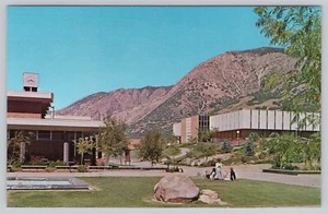 Weber State College Ogden Utah Blue Key Plaza Union Building Chrome Postcard - Picture 1 of 2