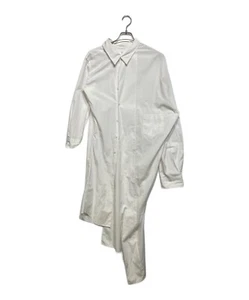 JUNYA WATANABE Hemdblusenkleid weiß Twist XS Baumwolle asymmetrisch Japan Made Flecken - Bild 1 von 6