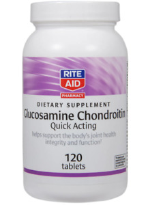 GLUCOSAMINE CHONDROITIN Quick Acting Tablets, Joint Health, 120ct NEW, FREE SHIP