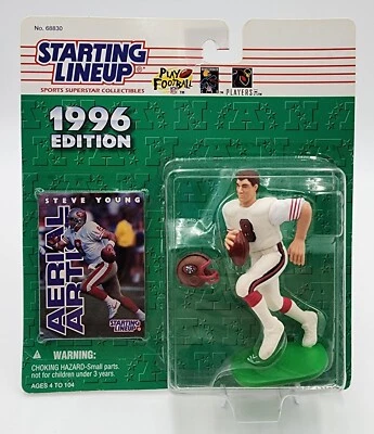 Figura deportiva Kenner SLU 1996 alineación inicial Steve Young San Francisco 49ers S1 Foto 1 de 2