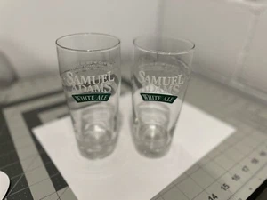 Menge 2 Samuel Adams weiß Ale Bier Bar Gläser 16 Unzen 6 1/2 Zoll groß - Bild 1 von 6