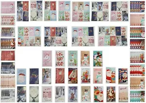 Self Sealing Christmas Envelopes Money Wallet NEW Designs 4 6 8 10 Gift Voucher - Picture 1 of 219