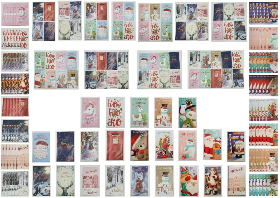 TALLON Self Sealing Christmas Envelopes Money Wallet NEW Designs 4 6 8 10 Gift Voucher