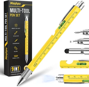 Regalo Uomo, Penna Regalo Multifunzione 9 in 1, Gadget Idee Regalo Uomo Original - Foto 1 di 12