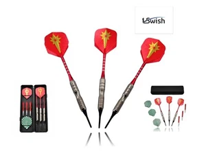 Soft Tip Dart Set 16 Grams Stainless Steel Darts Barrels Aluminum Shafts W/Case - Picture 1 of 6
