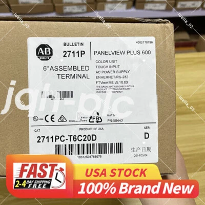 New Allen Bradley 2711PC-T6C20D Panelview Plus Compact600 Touch Free Shipping AB - Image 1 of 4