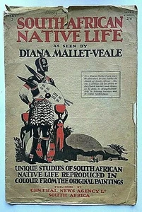 Diana Mallet-Veale 2 African Prints & Original Sleeve - Antique early 1900's - Picture 1 of 4