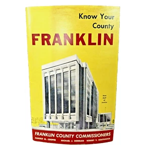 Vintage 1971 Know Your County Booklet Franklin County Ohio Commissioners - Bild 1 von 6