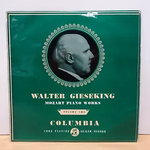 33CX 1142 MOZART Piano Works Vol 2 WALTER GIESEKING COLUMBIA BLUE MONO LP EX - Picture 1 of 4