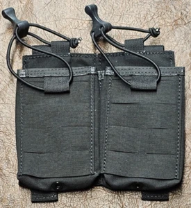 FirstSpear 5.56 double magazine SHORT Ranger shingle 6/9 MOLLE Black 2 mag pouch - Picture 1 of 5