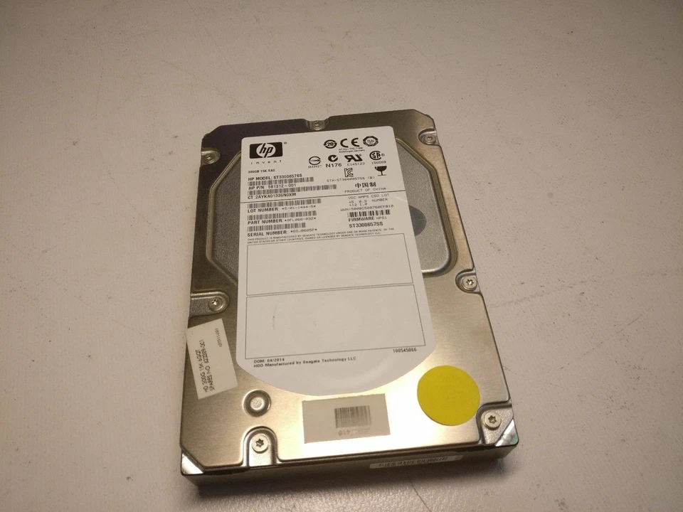 HP 300GB 3.5" 15K SAS HDD ST3300657SS 623389-001 9FL066-032 581312-001 - Immagine 1 di 1