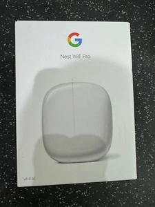 Google Nest WiFi Pro 6E GA03030 Whole Home Coverage Mesh Router Snow - Picture 1 of 4
