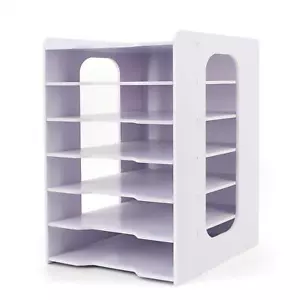 File Organizer For Desk Desk Organizer For Document Multifunctional 7 Tier Verti - Picture 1 of 7