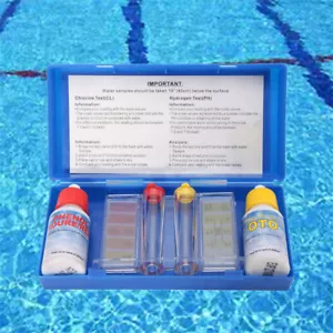 PH Test Box Tester Set Swimming Pool Chlorine PH Water Quality Test Kit New - Picture 1 of 8