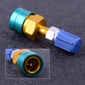 R1234YF zu R134a Schnellkupplung Klimaanlage Flaschenöffner Adapter Low Side - Picture 1 of 3