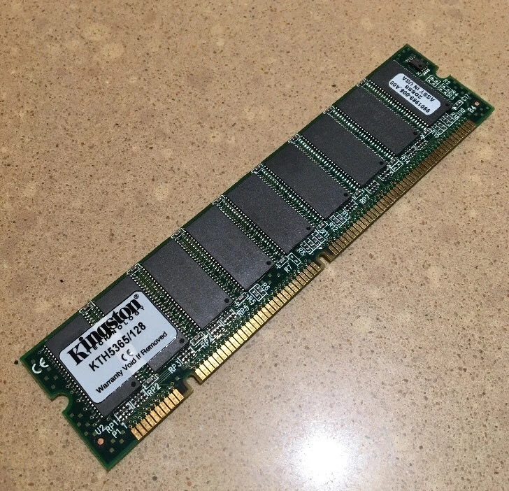 Kingston KTH-5365/128 128MB 168p PC100 CL2 18c 8x8 ECC SDRAM DIMM - Image 1 of 1