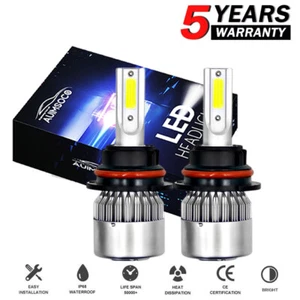 9007 Hi/Lo LED Headlight Bulbs Kit for Ford F-150 F-250 F-350 Super Duty 10000K - Picture 1 of 12