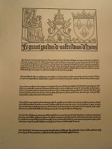 Gravurplatte Religion Mittelalter Die große Vergebung von Notre Dame de Rains Reims - Bild 1 von 1