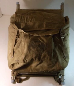 ZAINO VINTAGE UFFICIALE TRAIL CAMPER BSA TELA DA COLLEZIONE TELAIO BOY SCOUTS - Foto 1 di 10