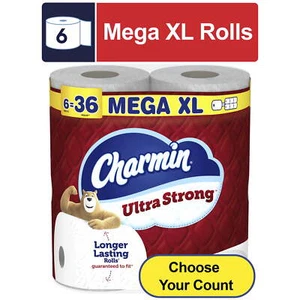 Charmin Ultra Strong Toilet Paper 6 Super Mega Roll