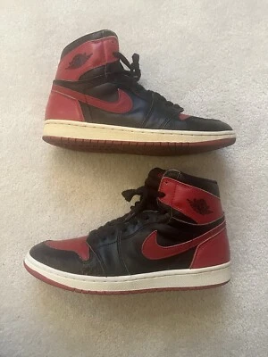 100% Authentic 1994 Bred Black/Red Air Jordan Size 11 130207-061 OG Box & Card - Image 1 of 4