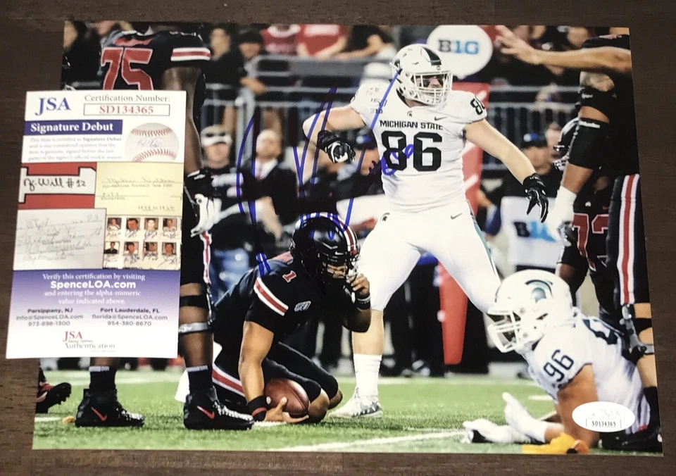 Drew Beesley Signed Autographed 8x10 Photo Michigan State Spartans JSA N1 - Image 1 of 1