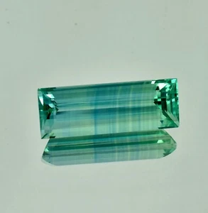 AAA Natural Ceylon Bi-Color Parti Sapphire 39.55 Ct Baguette Cut Loose Gemstone - Picture 1 of 8