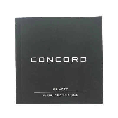 CONCORD QUARTZ WATCH INTRUCTION MANUAL BOOKLET - Image 1 of 3