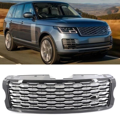 WHEELX FOR RANGE ROVER VOGUE L405 13-17 BLACK & CHROME FACELIFT LOOK FRONT GRILL GRILLE