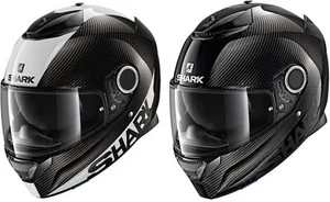 30% off SHARK SPARTAN CARBON SKIN 2023 FREE Dark Visor Motorcycle Helmet Spoiler - Picture 1 of 5
