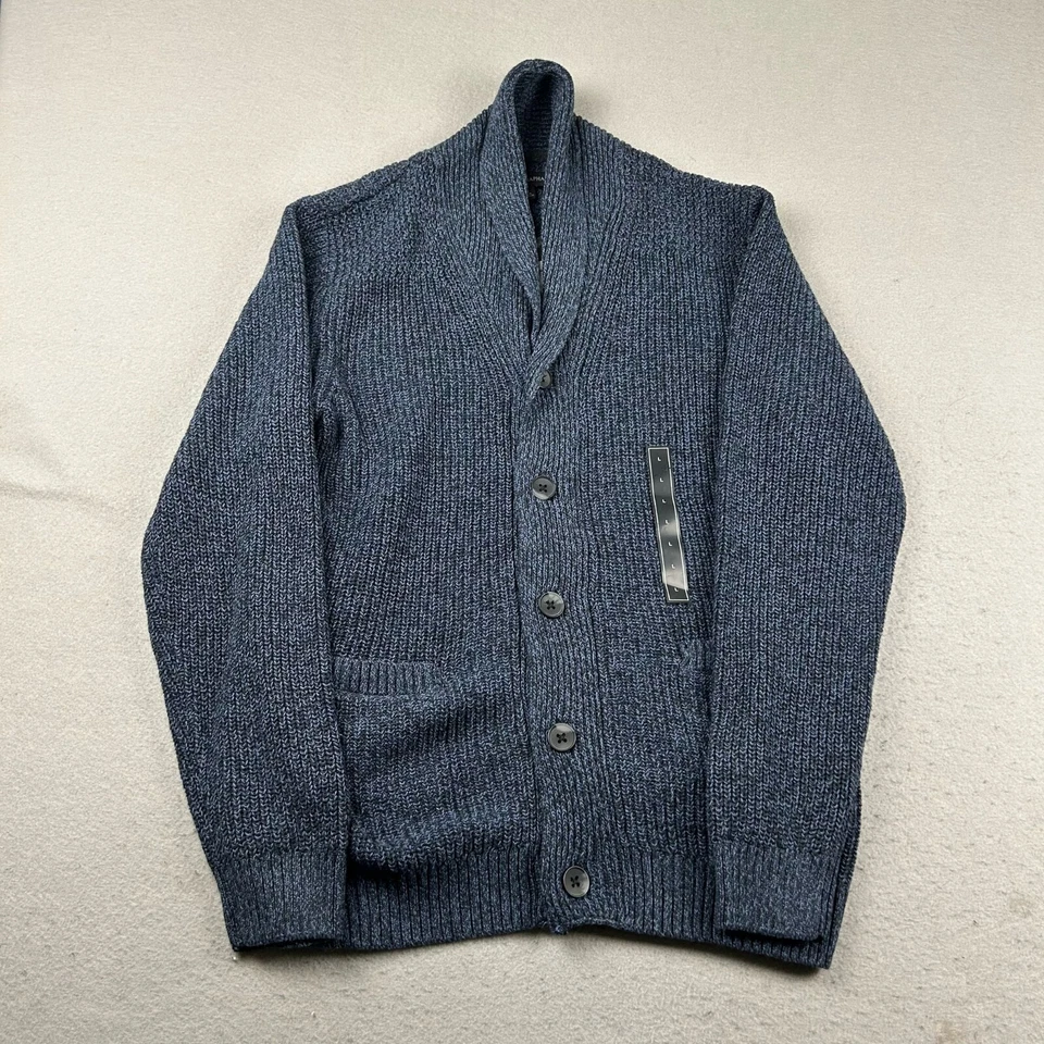 Tricots St Raphael Sweater Mens Large Blue Button Up Long Sleeves Cardigan NWT - Image 1 of 4