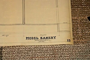 Century of Progress 1933 ORIGINAL BLUEPRINT Uneeda Biscuit Model Bakery RARE #13 - Picture 1 of 6