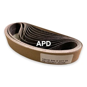 lot of 20 3M 237AA 1/2"x18" A45 Trizact X-Weight Cloth Belt 69380 - Picture 1 of 1