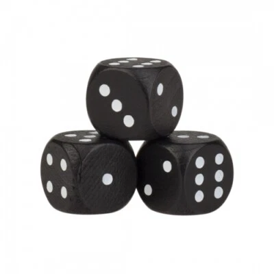 HALMAKEGEL.COM Augenwürfel - 16mm - schwarz