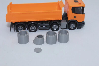 Seating Pit 1:87 Soakaway DN 900 H0 Septic Tank Manhole Ring Cone + Lid - Image 1 of 4