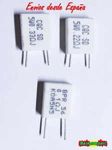 2 X Resistencia de cemento cerámico no inductivo 5W / 0,33 Ohmios✔️ - Imagen 1 de 1