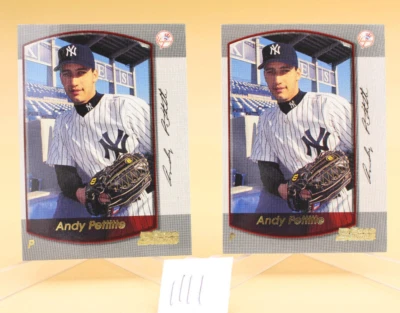 Two Andy Pettitte 2000 TOPPS  BOWMAN  #66 YANKEES NM+ - Image 1 of 2