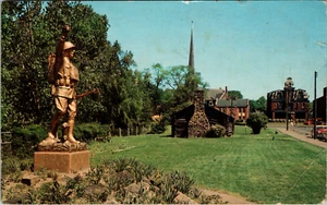 VTG.Postcard- Monumental Park looking North on Mahoning Avenue, Warren,Ohio 1973 - Picture 1 of 2