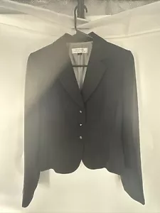Long Sleeve Blazer/Jacket, Black&White Pinstripe, 3 Button Women’s Sz 6 TAHARI - Picture 1 of 9