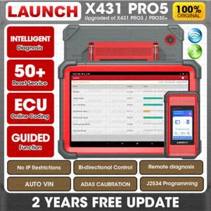 2025 LAUNCH X431 PRO 5 Car Diagnostic Tool OBD2 Scanner E.CU Online Programming - Picture 1 of 12
