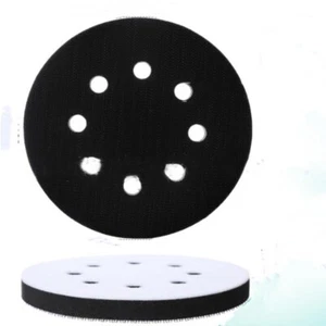 2X 5" (125mm) 8-Hole Soft Sponge Interface Pad For Sanding Pads Hook & Loop - Picture 1 of 4